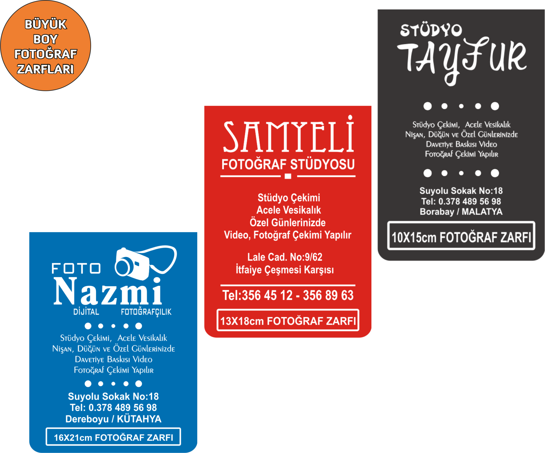 BYK BOY FOTORAF ZARFLARI